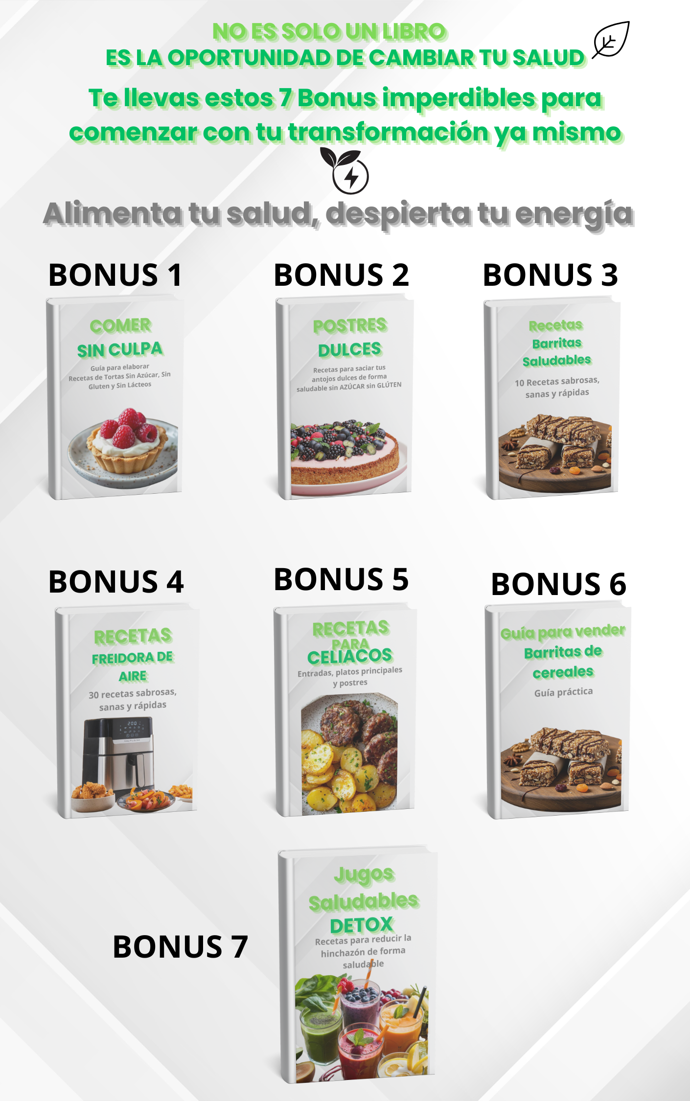 Despierta tu vitalidad: +1.000 Platos que Sanan + 7 Bonos Exclusivos