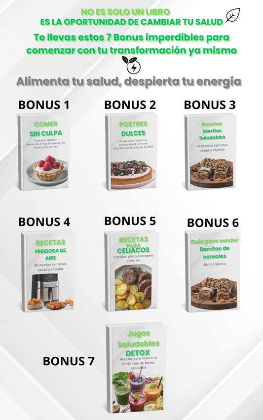 Despierta tu vitalidad: +1.000 Platos que Sanan + 7 Bonos Exclusivos